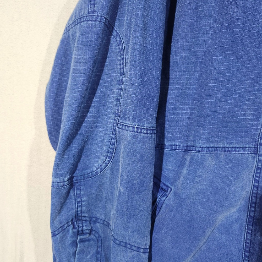 VTG Nike ACG Blue Ripstop Workwear Jacket Men L Fleece Blanket Lined Zip Up 90s - Picture 9 of 16